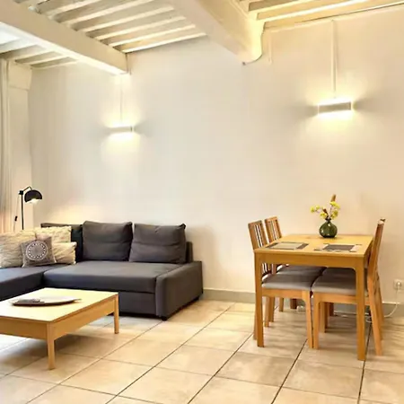 Lägenhet Bright Center Flat With Terrace Nîmes